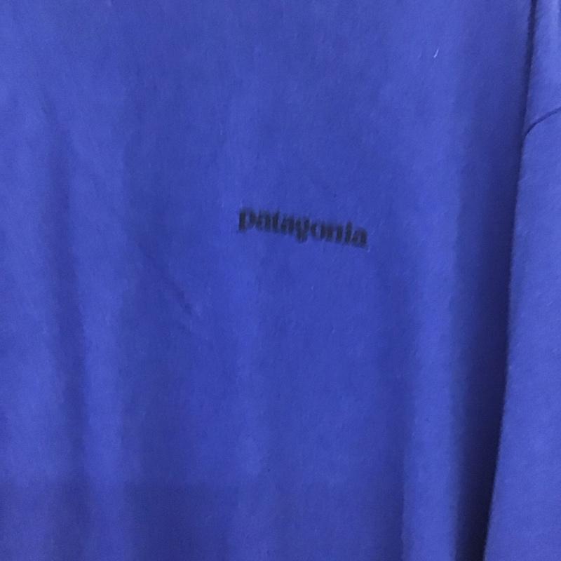 パタゴニア patagonia Tシャツ 半袖 半袖カットソー プリントTシャツ クルーネックカットソー XXL ロゴ、文字 青 / ブルー / blue メンズ USED 古着 中古 10153654