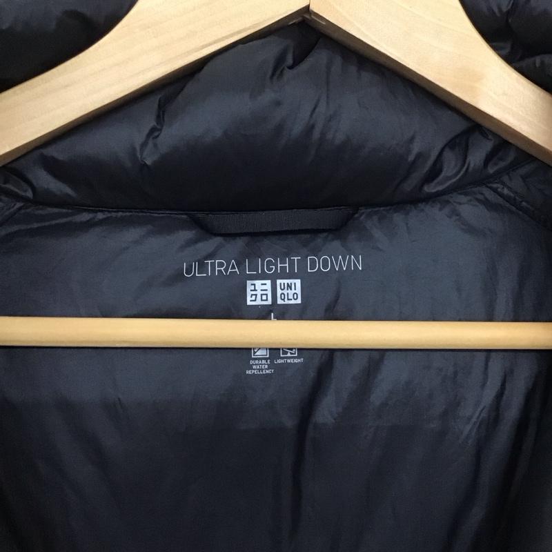 ユニクロ UNIQLO ジャケット、上着 ダウンジャケット 311-422225 ダウンジャケット L 無地 黒 / ブラック / black メンズ USED 古着 中古 10153657