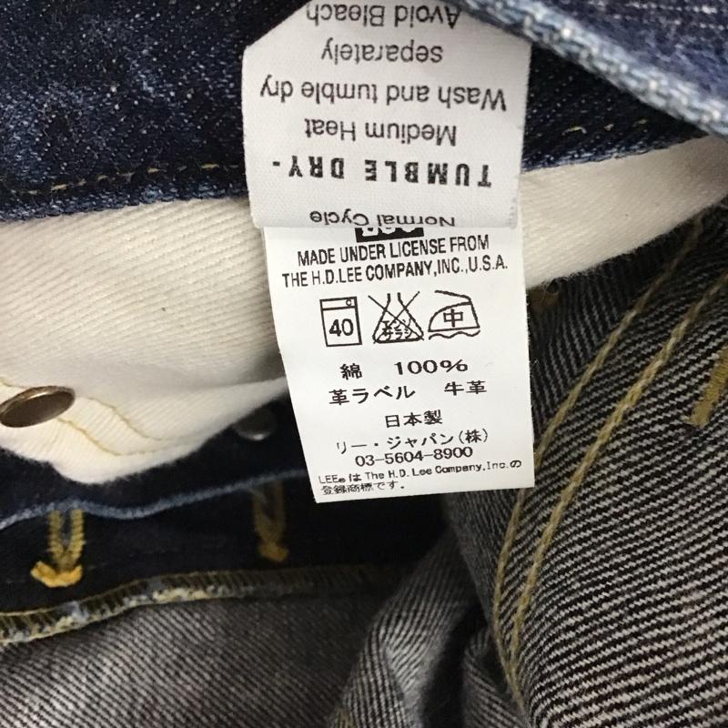 リー Lee パンツ デニム、ジーンズ デニムパンツ スリムパンツ カジュアルパンツ 34 無地 インディゴ / インディゴ / Indigo メンズ USED 古着 中古 10153658