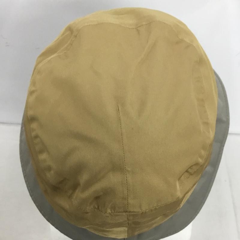 ステューシー STUSSY 帽子 ハット バケットハット バケハ ロゴ、文字 ベージュ / ベージュ / beige X 灰 / グレー / gray メンズ USED 古着 中古 10153659