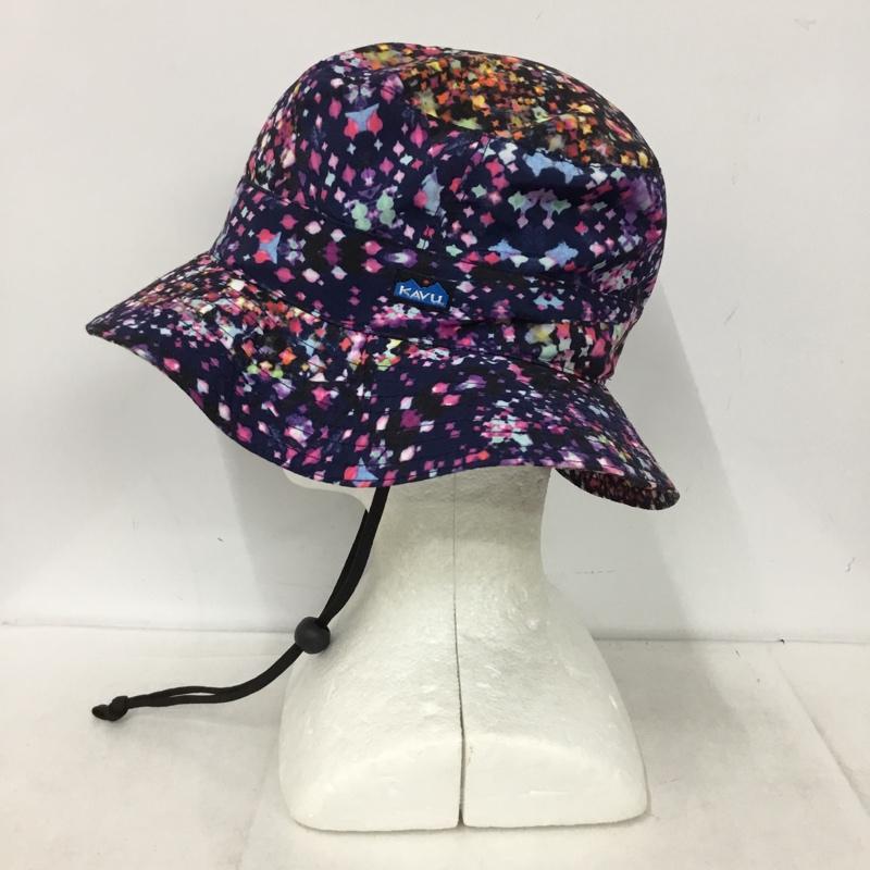 カブー KAVU 帽子 ハット ストラップ付 アウトドアハット 総柄 マルチカラー / マルチカラー / multicolor メンズ USED 古着 中古 10153660