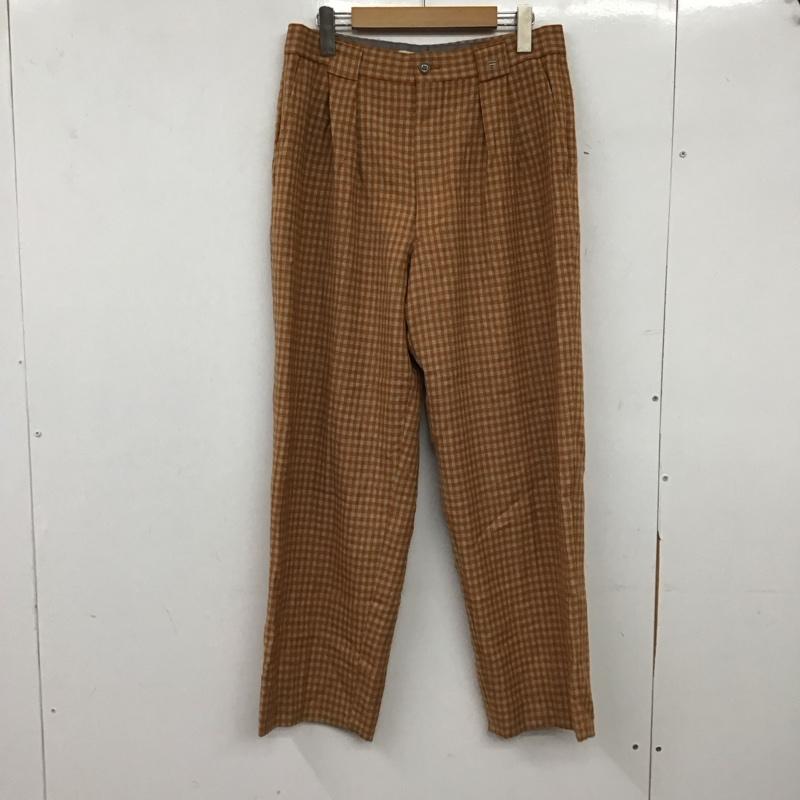 フィラ FILA パンツ スラックス スラックスパンツ ワイドパンツ カジュアルパンツ チェック 橙 / オレンジ / orange メンズ USED 古着 中古 10153661
