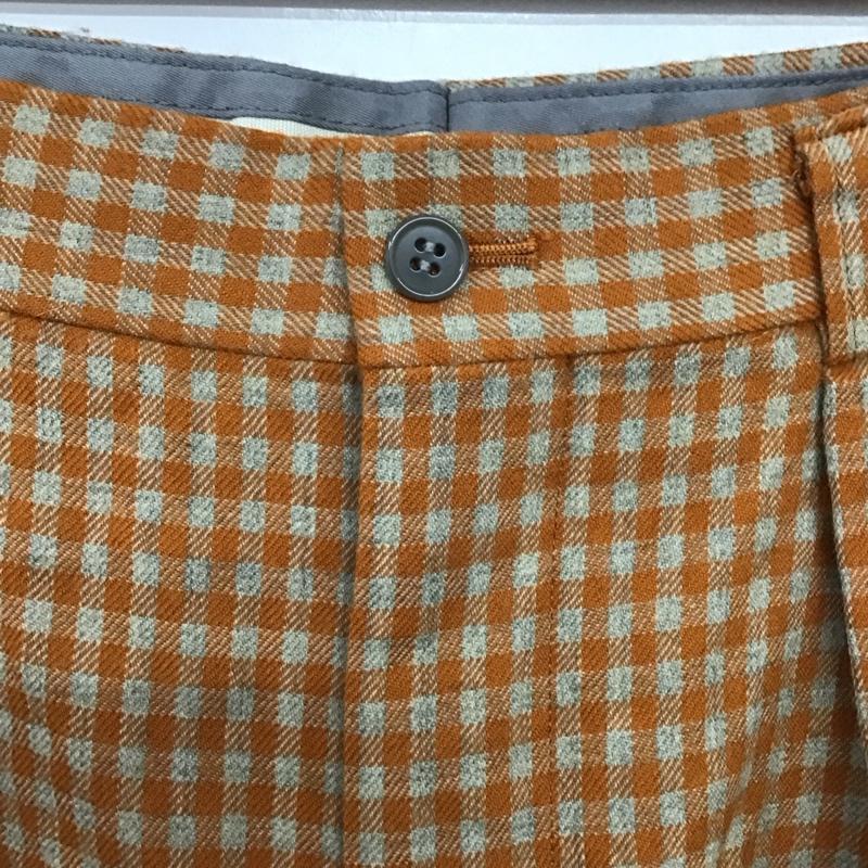 フィラ FILA パンツ スラックス スラックスパンツ ワイドパンツ カジュアルパンツ チェック 橙 / オレンジ / orange メンズ USED 古着 中古 10153661