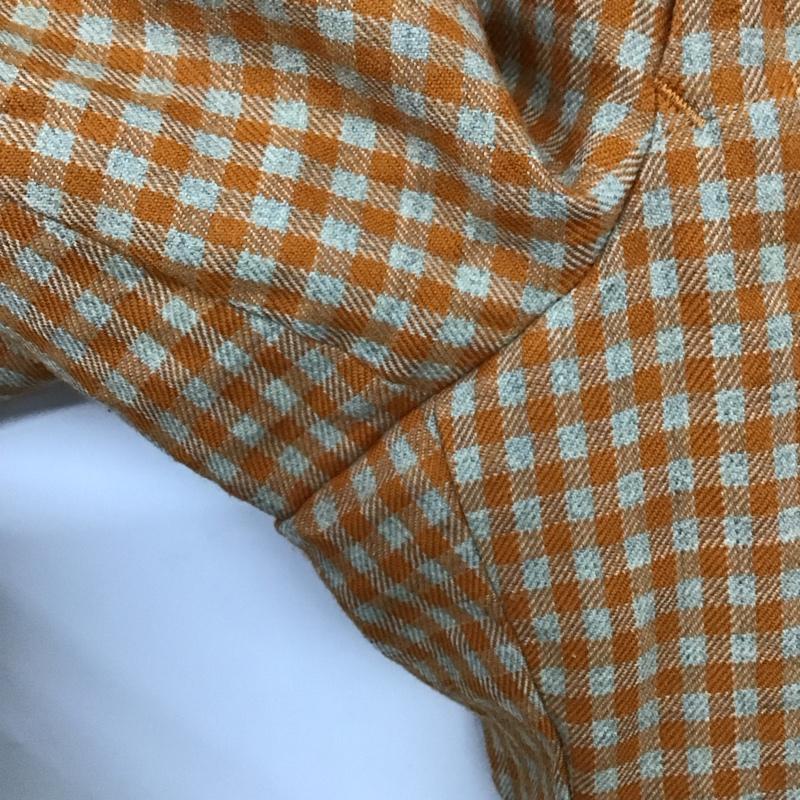 フィラ FILA パンツ スラックス スラックスパンツ ワイドパンツ カジュアルパンツ チェック 橙 / オレンジ / orange メンズ USED 古着 中古 10153661