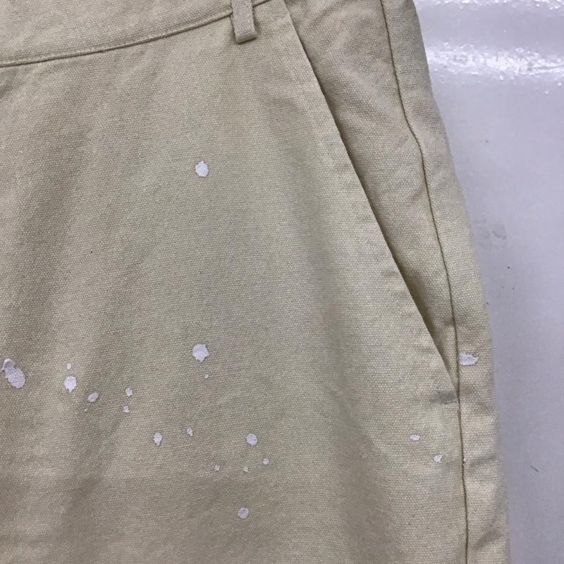 サワークリーム Sourcream パンツ ワークパンツ、ペインターパンツ ワイドパンツ カジュアルパンツ ワークパンツ L ダメージ加工 アイボリー / アイボリー / メンズ USED 古着 中古 10153662