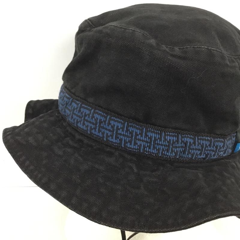 カブー KAVU 帽子 ハット バケットハット ストラップ  黒 / ブラック / black メンズ USED 古着 中古 10153664
