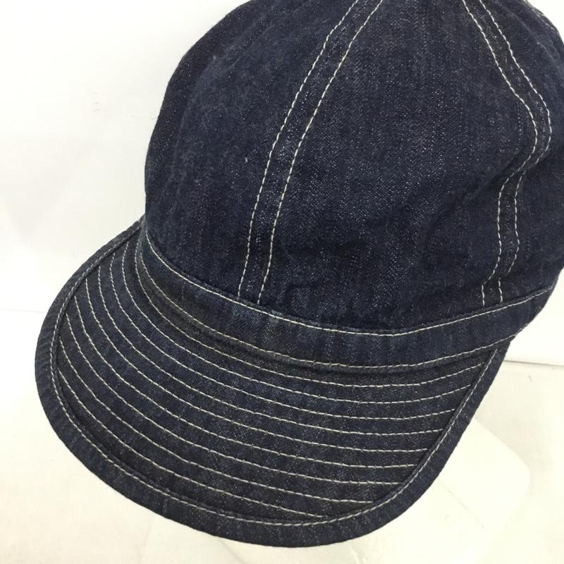 ゴールド GOLD 帽子 キャップ デニムキャップ 無地 インディゴ / インディゴ / Indigo メンズ USED 古着 中古 10153667