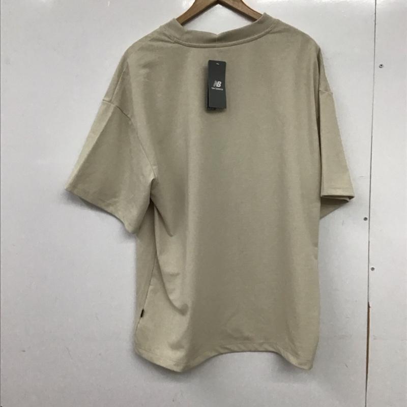 ニューバランス New Balance Tシャツ 半袖 半袖カットソー プリントTシャツ クルーネックカットソー XL ロゴ、文字 ベージュ / ベージュ / beige メンズ USED 古着 中古 10153668