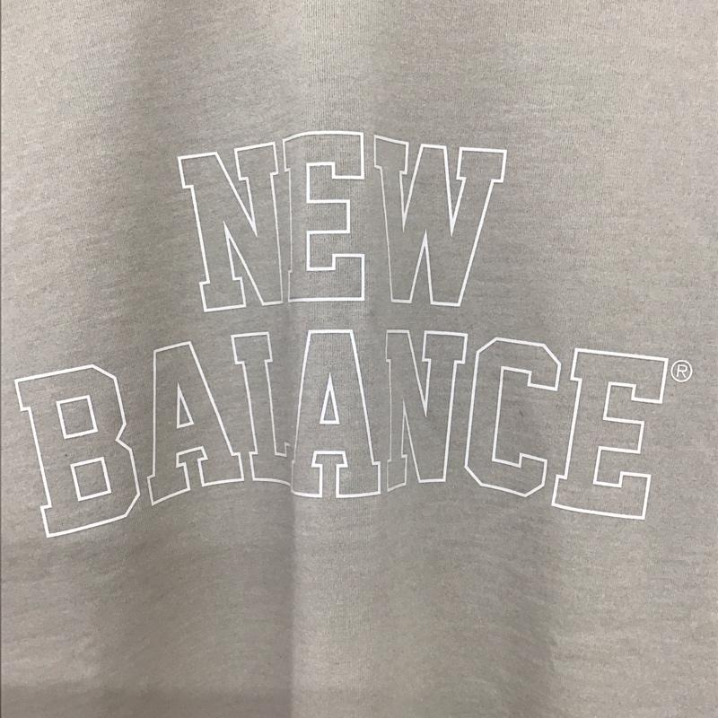 ニューバランス New Balance Tシャツ 半袖 半袖カットソー プリントTシャツ クルーネックカットソー XL ロゴ、文字 ベージュ / ベージュ / beige メンズ USED 古着 中古 10153668