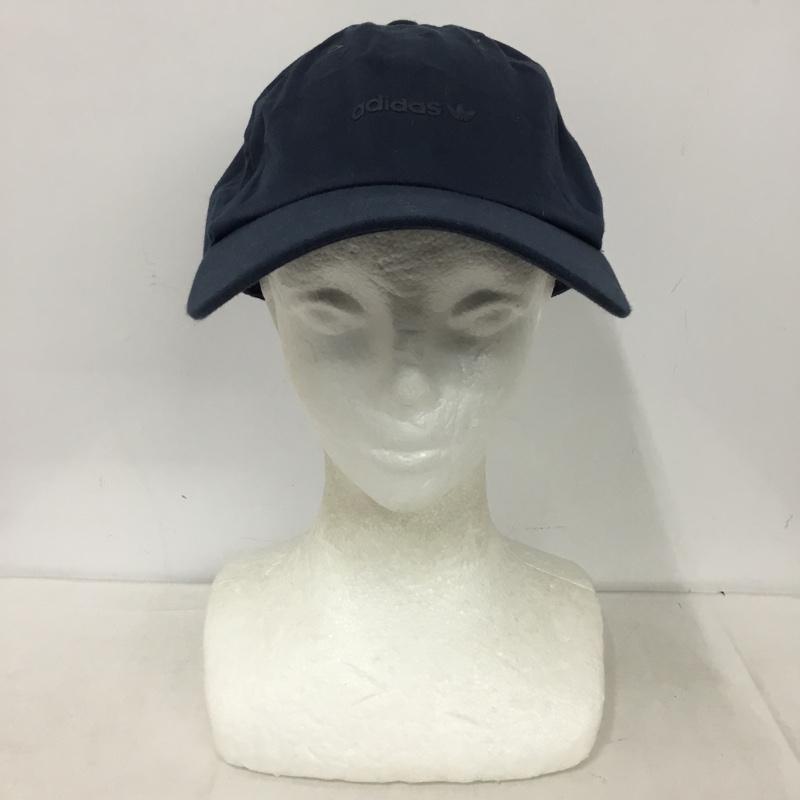 アディダス adidas 帽子 キャップ ロゴ、文字 紺 / ネイビー / navy メンズ USED 古着 中古 10153672