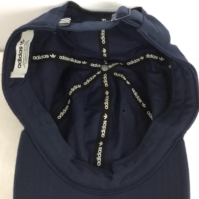 アディダス adidas 帽子 キャップ ロゴ、文字 紺 / ネイビー / navy メンズ USED 古着 中古 10153672