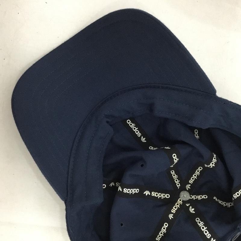 アディダス adidas 帽子 キャップ ロゴ、文字 紺 / ネイビー / navy メンズ USED 古着 中古 10153672