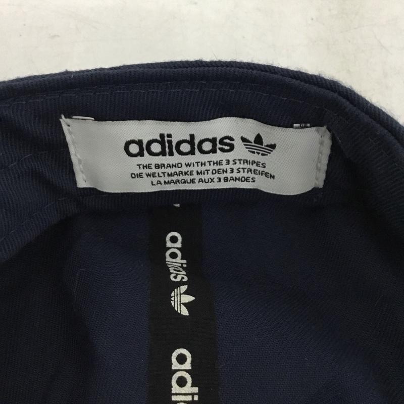 アディダス adidas 帽子 キャップ ロゴ、文字 紺 / ネイビー / navy メンズ USED 古着 中古 10153672