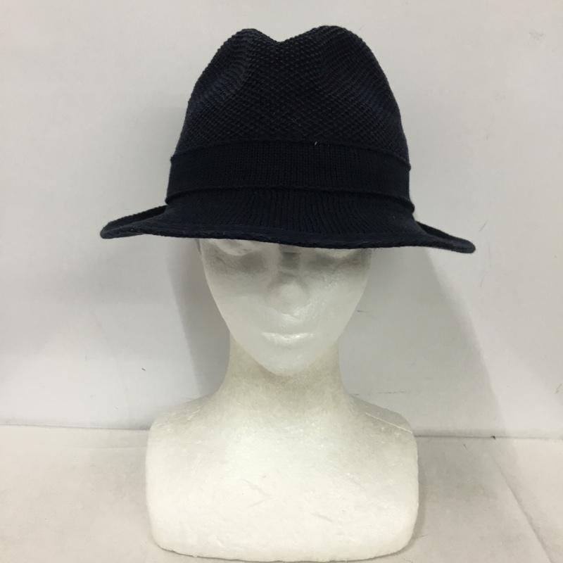 ラコステ LACOSTE 帽子 ハット L3523-17S11 ソフト帽 中折れ帽子 ワンポイント 紺 / ネイビー / navy メンズ USED 古着 中古 10153674
