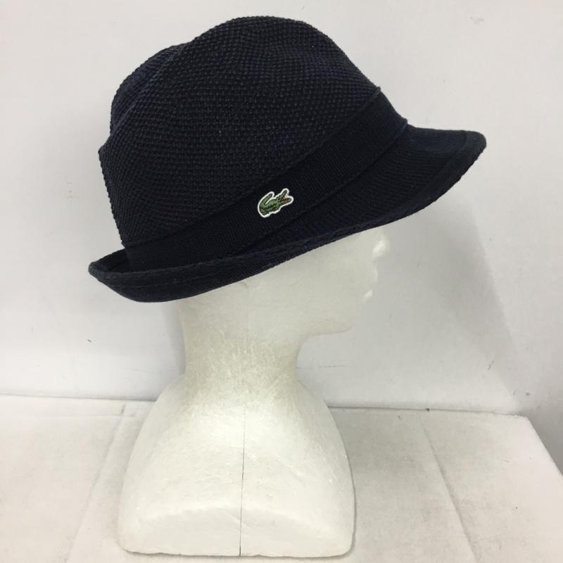 ラコステ LACOSTE 帽子 ハット L3523-17S11 ソフト帽 中折れ帽子 ワンポイント 紺 / ネイビー / navy メンズ USED 古着 中古 10153674