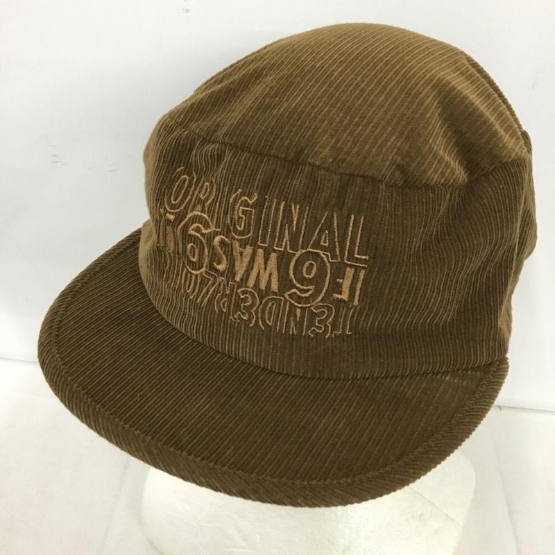 テンダーロイン TENDERLOIN 帽子 キャップ コーデュロイ ワークキャップ ペインターキャップ ロゴ、文字 茶 / ブラウン / brown メンズ USED 古着 中古 10153675