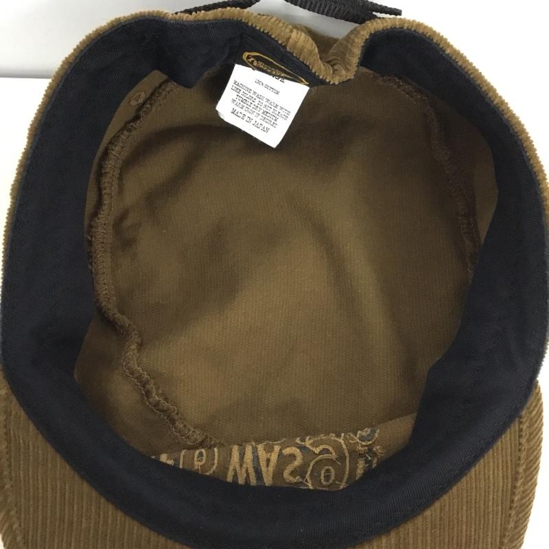テンダーロイン TENDERLOIN 帽子 キャップ コーデュロイ ワークキャップ ペインターキャップ ロゴ、文字 茶 / ブラウン / brown メンズ USED 古着 中古 10153675