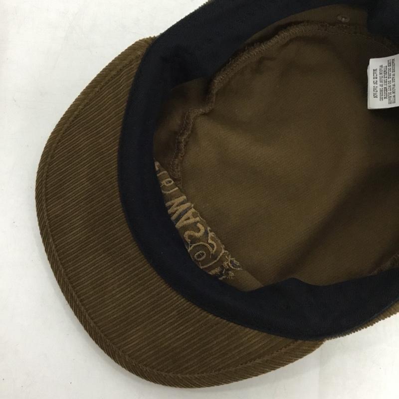 テンダーロイン TENDERLOIN 帽子 キャップ コーデュロイ ワークキャップ ペインターキャップ ロゴ、文字 茶 / ブラウン / brown メンズ USED 古着 中古 10153675