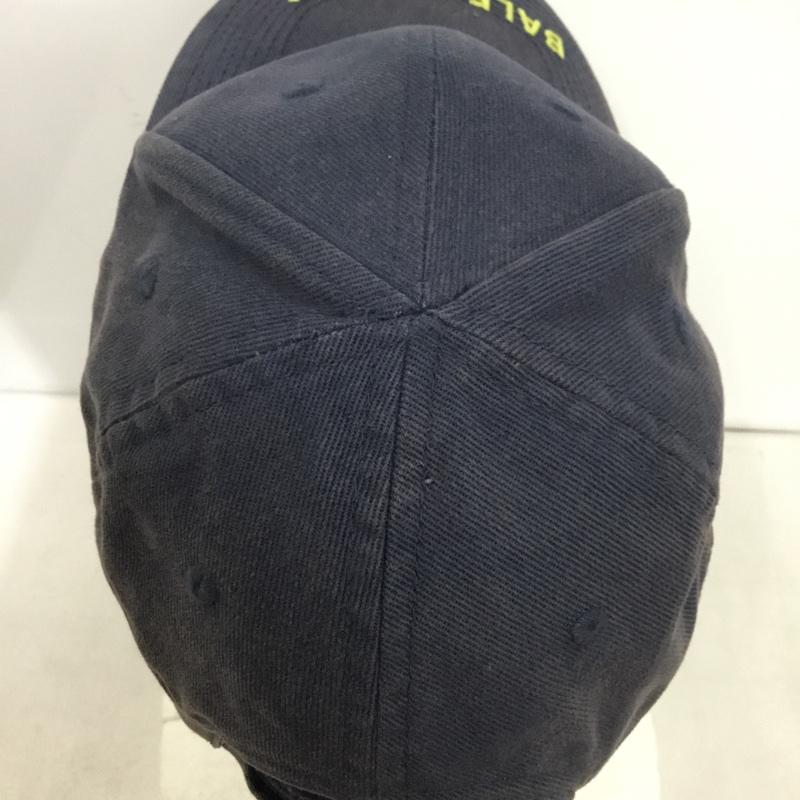 バレンシアガ BALENCIAGA 帽子 キャップ 刺繍 ベースボールキャップ ロゴ、文字 紺 / ネイビー / navy メンズ USED 古着 中古 10153676