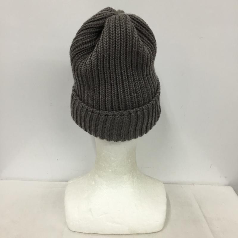 ニードルス Needles 帽子 ニット帽 パピヨン ワッチキャップ ウール ワンポイント 灰 / グレー / gray メンズ USED 古着 中古 10153677