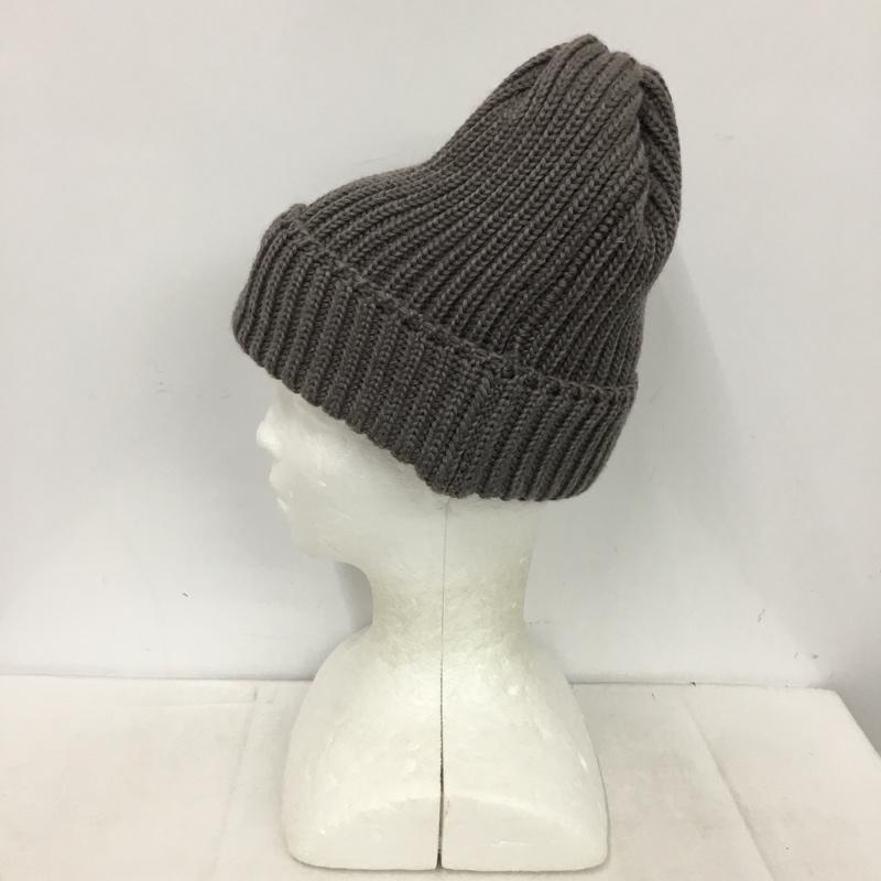 ニードルス Needles 帽子 ニット帽 パピヨン ワッチキャップ ウール ワンポイント 灰 / グレー / gray メンズ USED 古着 中古 10153677
