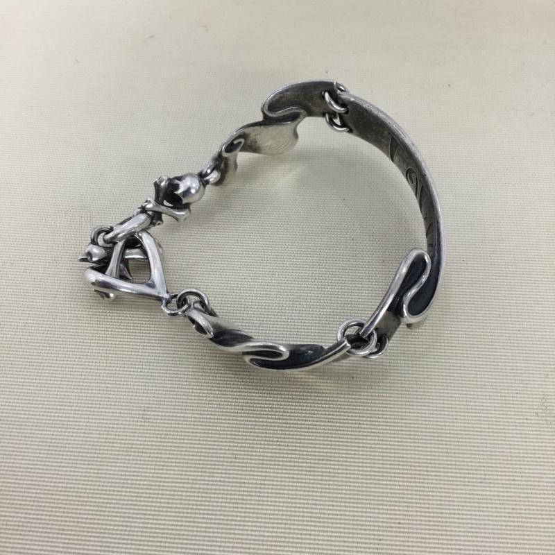 ラットレース RATRACE アクセサリー ブレスレット、バングル Message on Ribbon HATE ロゴ、文字 銀 / シルバー / silver color メンズ USED 古着 中古 10153681