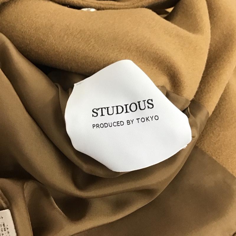 ステュディオス STUDIOUS ジャケット、上着 ジャンパー、ブルゾン カジュアルジャケット アウター カラージャケット 1 無地 キャメル / キャメル / メンズ USED 古着 中古 10153688