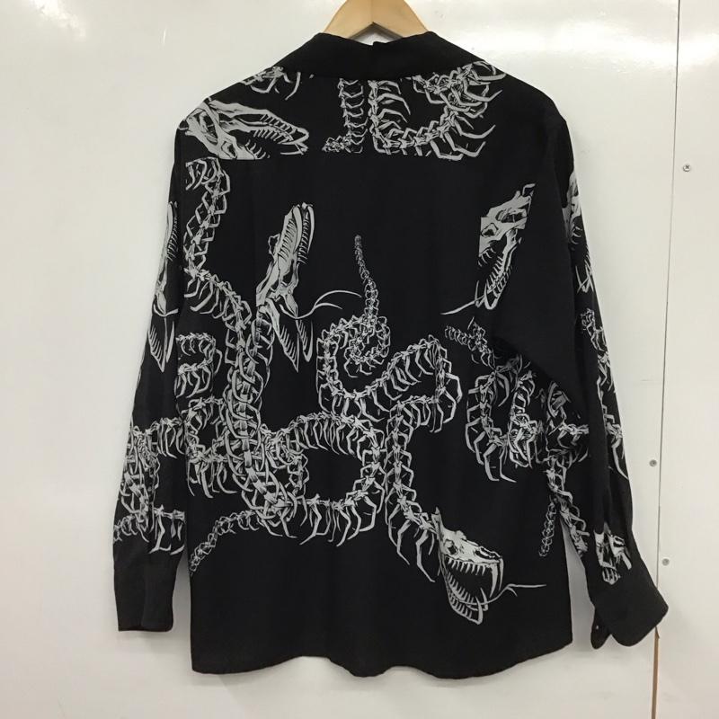 ギルティーパーティーズ GUILTYPARTIES シャツ、ブラウス 長袖 長袖シャツ プリントシャツ カラーシャツ XS プリント 黒 / ブラック / black メンズ USED 古着 中古 10153689