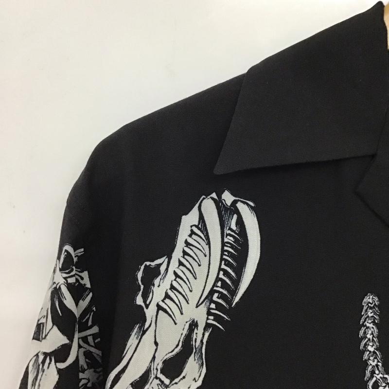 ギルティーパーティーズ GUILTYPARTIES シャツ、ブラウス 長袖 長袖シャツ プリントシャツ カラーシャツ XS プリント 黒 / ブラック / black メンズ USED 古着 中古 10153689