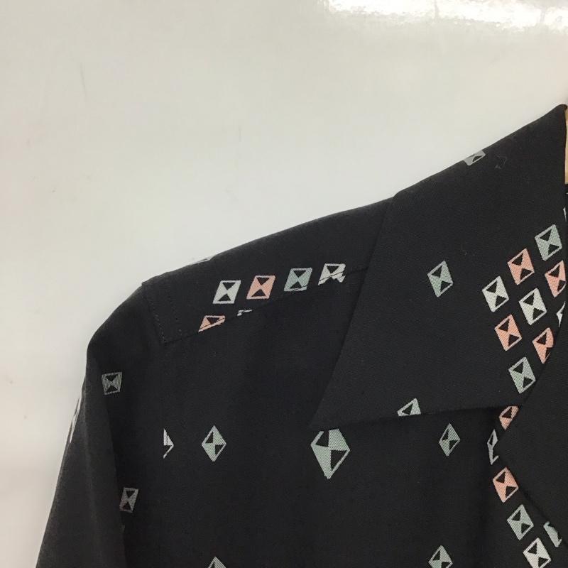 ギルティーパーティーズ GUILTYPARTIES シャツ、ブラウス 半袖 半袖シャツ プリントシャツ ポケットシャツ XS プリント 黒 / ブラック / black メンズ USED 古着 中古 10153690