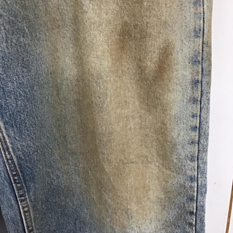 ザラ ZARA パンツ デニム、ジーンズ デニムパンツ ワイドパンツ カジュアルパンツ 44インチ ダメージ加工 インディゴ / インディゴ / Indigo メンズ USED 古着 中古 10153693
