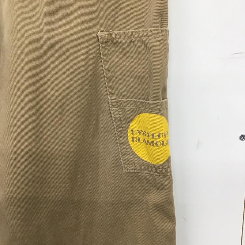 ヒステリックグラマー HYSTERIC GLAMOUR パンツ ワークパンツ、ペインターパンツ ワイドパンツ カジュアルパンツ ワークパンツ FREE ロゴ、文字 ベージュ / ベージュ / beige メンズ USED 古着 中古 10153694