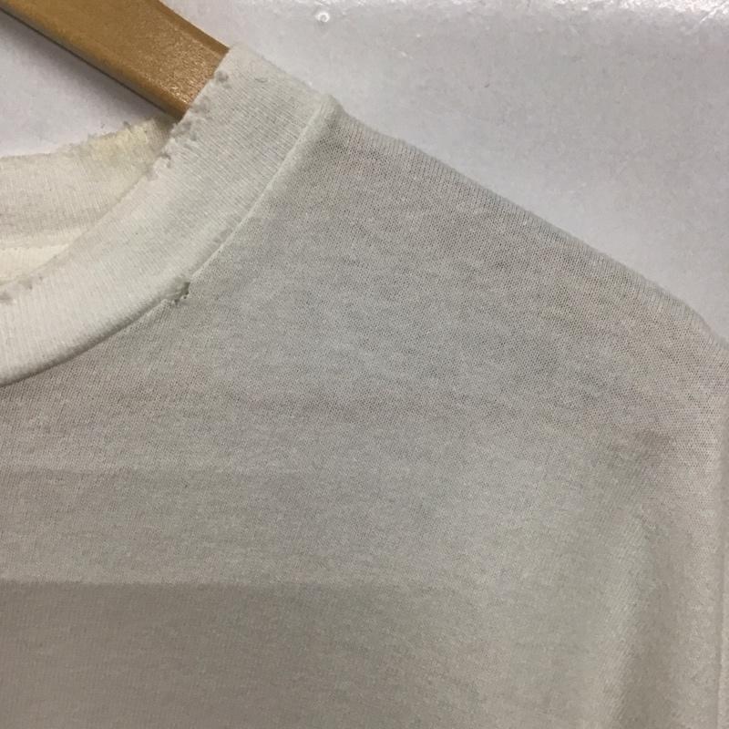 ゴールド GOLD Tシャツ 半袖 半袖カットソー プリントTシャツ クルーネックカットソー XL ロゴ、文字 白 / ホワイト / white メンズ USED 古着 中古 10153699