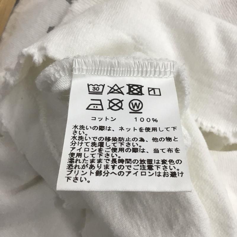 ゴールド GOLD Tシャツ 半袖 半袖カットソー プリントTシャツ クルーネックカットソー XL ロゴ、文字 白 / ホワイト / white メンズ USED 古着 中古 10153699