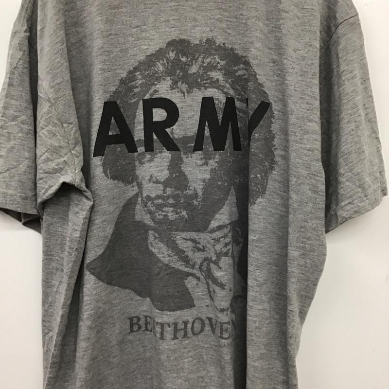 古着 USED Tシャツ 半袖 ミリタリーTシャツ プリントTシャツ 古着 L プリント 灰 / グレー / gray メンズ USED 古着 中古 10153700