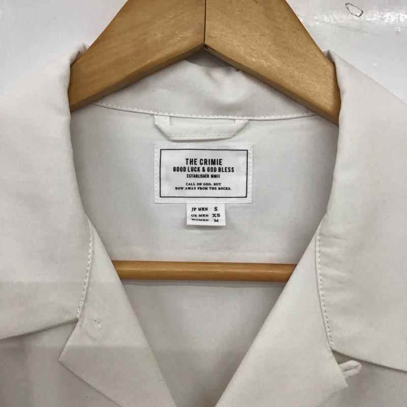 クライミー CRIMIE シャツ、ブラウス 長袖 長袖シャツ 無地シャツ カラーシャツ S 無地 白 / ホワイト / white メンズ USED 古着 中古 10153704