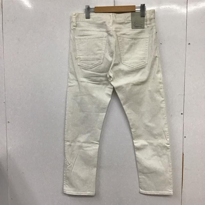 デンハム DENHAM パンツ デニム、ジーンズ デニムパンツ スリムパンツ カジュアルパンツ ストレッチパンツ 31インチ 無地 白 / ホワイト / white メンズ USED 古着 中古 10153707