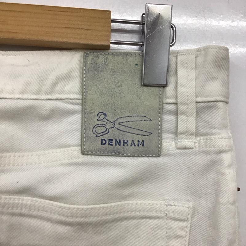 デンハム DENHAM パンツ デニム、ジーンズ デニムパンツ スリムパンツ カジュアルパンツ ストレッチパンツ 31インチ 無地 白 / ホワイト / white メンズ USED 古着 中古 10153707