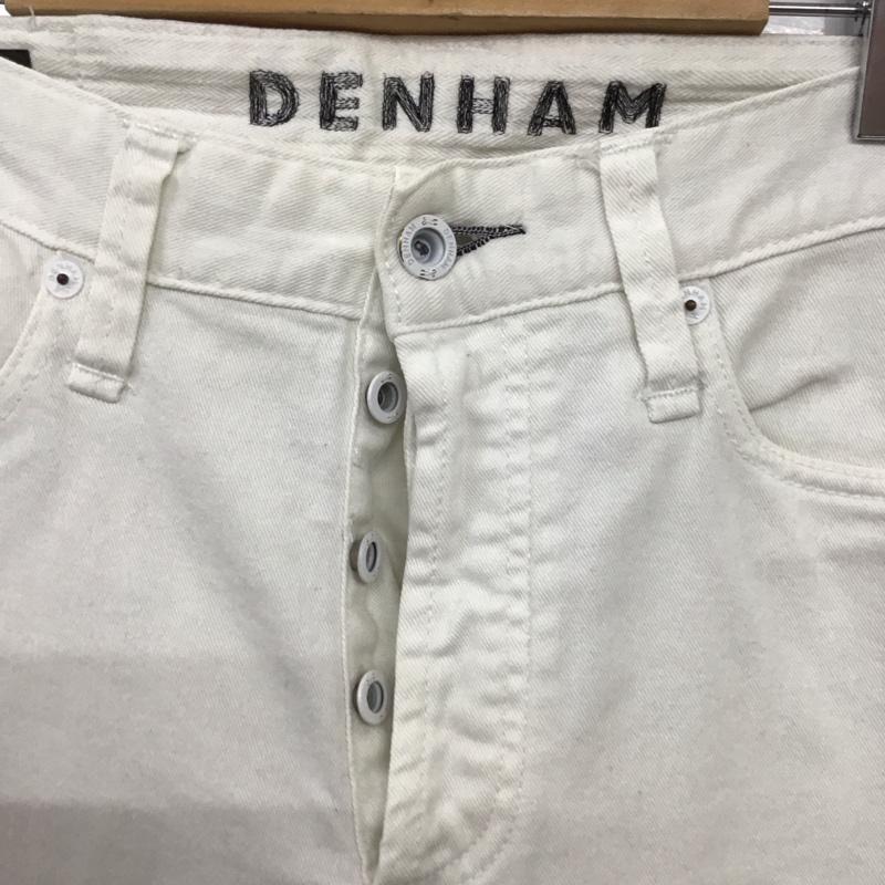 デンハム DENHAM パンツ デニム、ジーンズ デニムパンツ スリムパンツ カジュアルパンツ ストレッチパンツ 31インチ 無地 白 / ホワイト / white メンズ USED 古着 中古 10153707