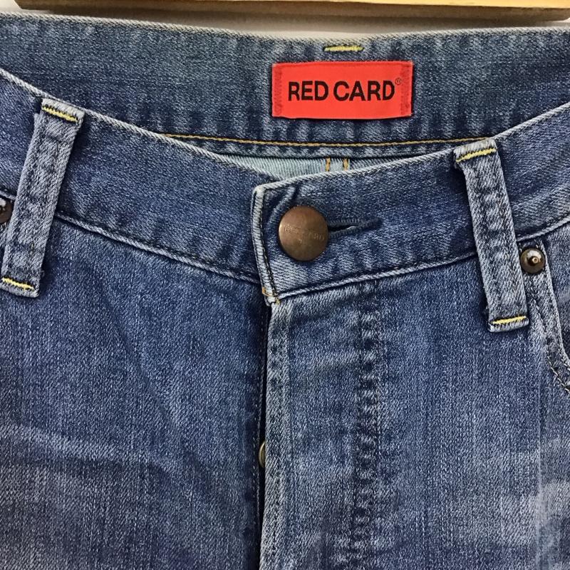 レッドカード RED CARD パンツ デニム、ジーンズ デニムパンツ スリムパンツ カジュアルパンツ ストレッチパンツ 31インチ 無地 インディゴ / インディゴ / Indigo メンズ USED 古着 中古 10153708