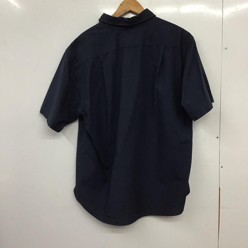 エディーバウアー Eddie Bauer シャツ、ブラウス 半袖 半袖シャツ プルオーバーシャツ L 無地 紺 / ネイビー / navy メンズ USED 古着 中古 10153711