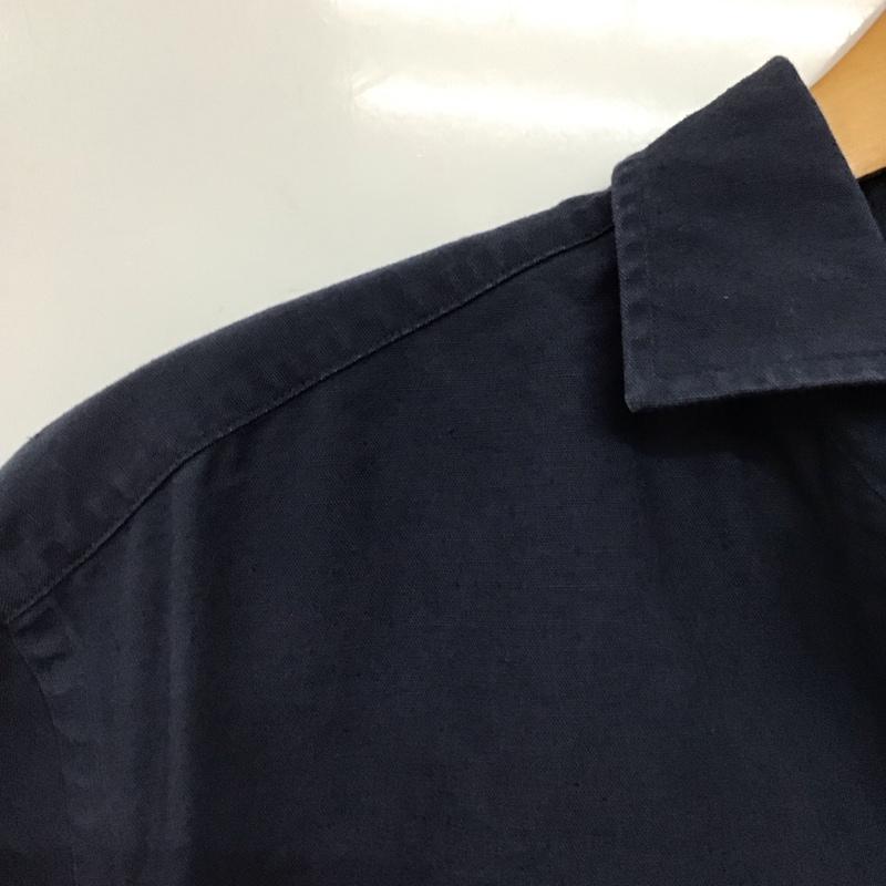 エディーバウアー Eddie Bauer シャツ、ブラウス 半袖 半袖シャツ プルオーバーシャツ L 無地 紺 / ネイビー / navy メンズ USED 古着 中古 10153711