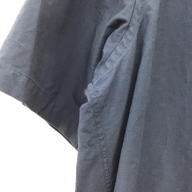 エディーバウアー Eddie Bauer シャツ、ブラウス 半袖 半袖シャツ プルオーバーシャツ L 無地 紺 / ネイビー / navy メンズ USED 古着 中古 10153711