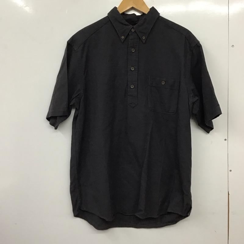 エディーバウアー Eddie Bauer シャツ、ブラウス 半袖 半袖シャツ 無地シャツ プルオーバーシャツ M 無地 紺 / ネイビー / navy メンズ USED 古着 中古 10153712