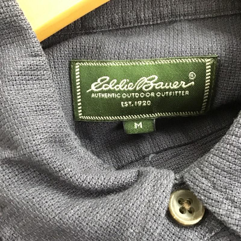 エディーバウアー Eddie Bauer シャツ、ブラウス 半袖 半袖シャツ 無地シャツ プルオーバーシャツ M 無地 紺 / ネイビー / navy メンズ USED 古着 中古 10153712