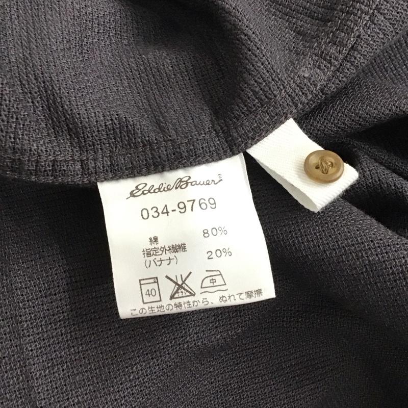 エディーバウアー Eddie Bauer シャツ、ブラウス 半袖 半袖シャツ 無地シャツ プルオーバーシャツ M 無地 紺 / ネイビー / navy メンズ USED 古着 中古 10153712