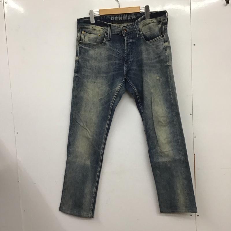 デンハム DENHAM パンツ デニム、ジーンズ デニムパンツ スリムパンツ カジュアルパンツ ストレッチパンツ 34インチ 無地 インディゴ / インディゴ / Indigo メンズ USED 古着 中古 10153717