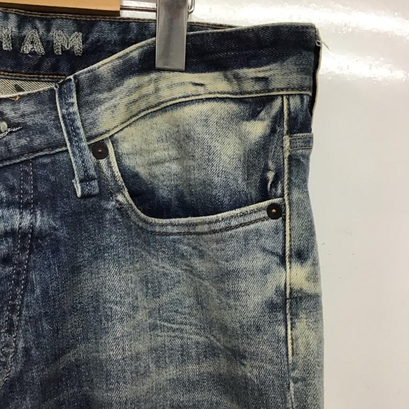 デンハム DENHAM パンツ デニム、ジーンズ デニムパンツ スリムパンツ カジュアルパンツ ストレッチパンツ 34インチ 無地 インディゴ / インディゴ / Indigo メンズ USED 古着 中古 10153717