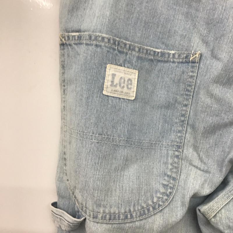 リー Lee パンツ デニム、ジーンズ デニムパンツ ワイドパンツ カジュアルパンツ ストレッチ L ダメージ加工 インディゴ / インディゴ / Indigo メンズ USED 古着 中古 10153719