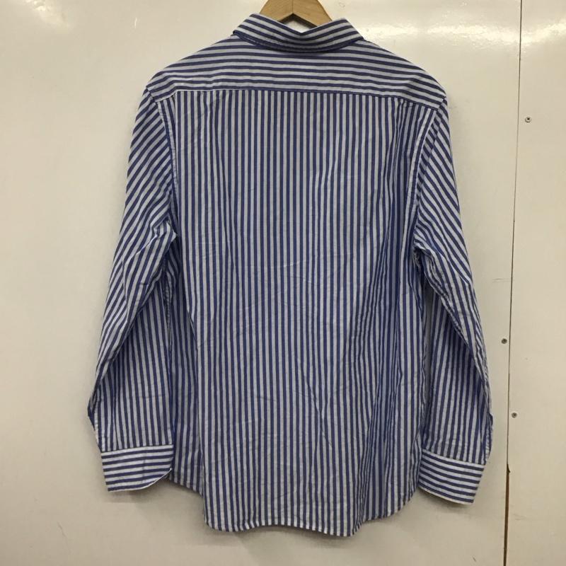 バナナリパブリック BANANA REPUBLIC シャツ、ブラウス 長袖 長袖シャツ ストライプシャツ カラーシャツ ボタンダウンシャツ L ストライプ 白 / ホワイト / white X 水色 / ライトブルー / メンズ USED 古着 中古 10153721